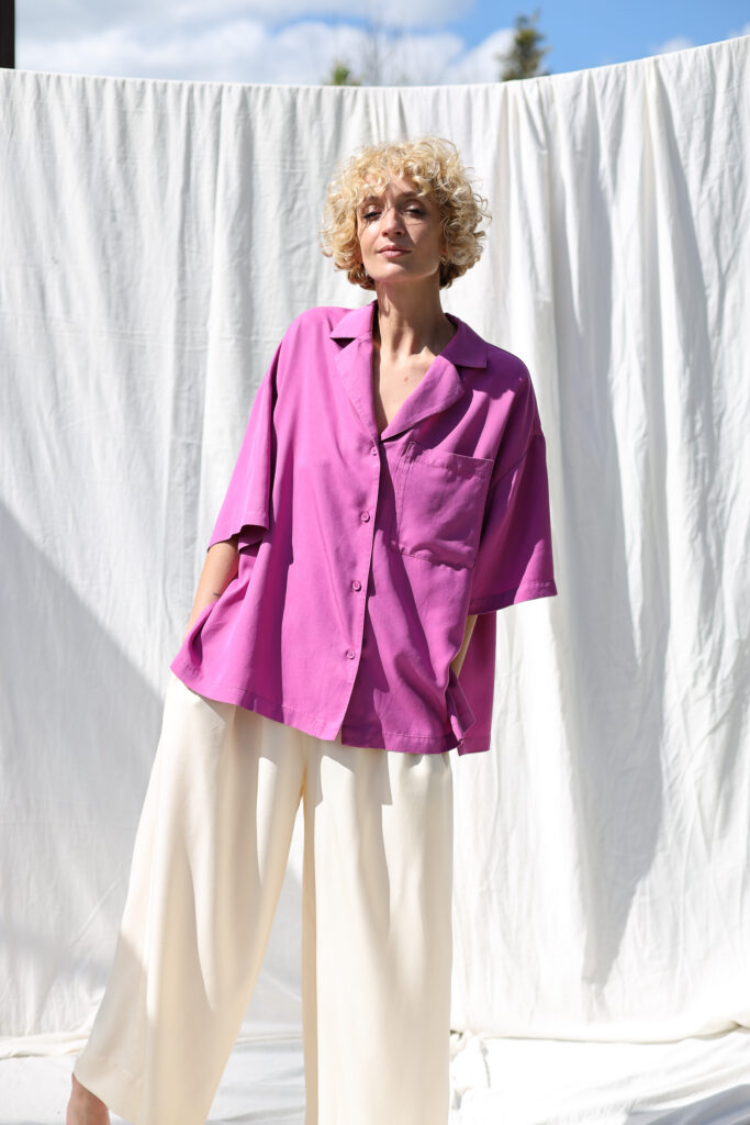 Oversize dropped shoulders shirt  LYKKE - Image 2