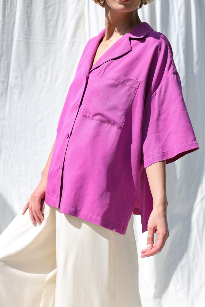 Oversize dropped shoulders shirt  LYKKE - Image 3