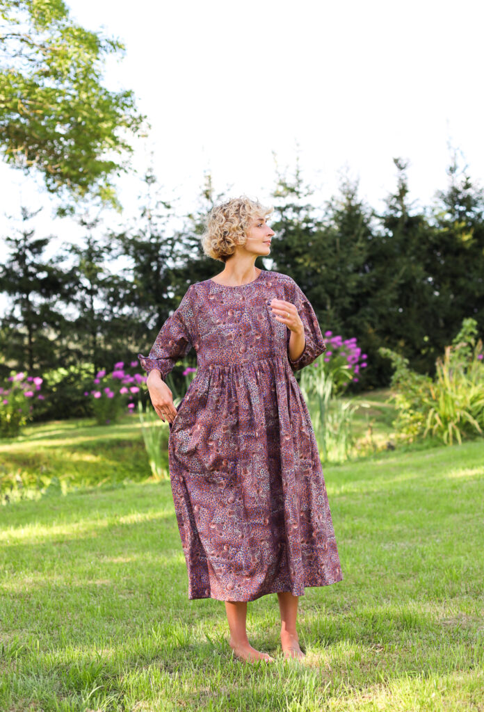 Leopard print puff sleeves silky cotton dress - Image 6