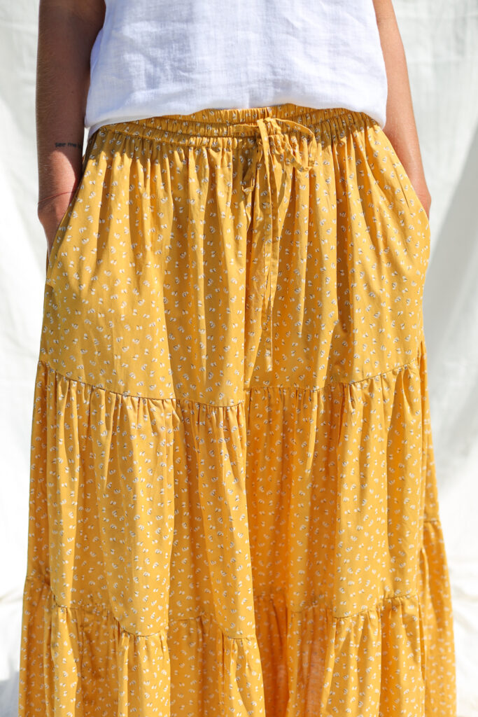 Maxi floral tiered skirt - Image 3
