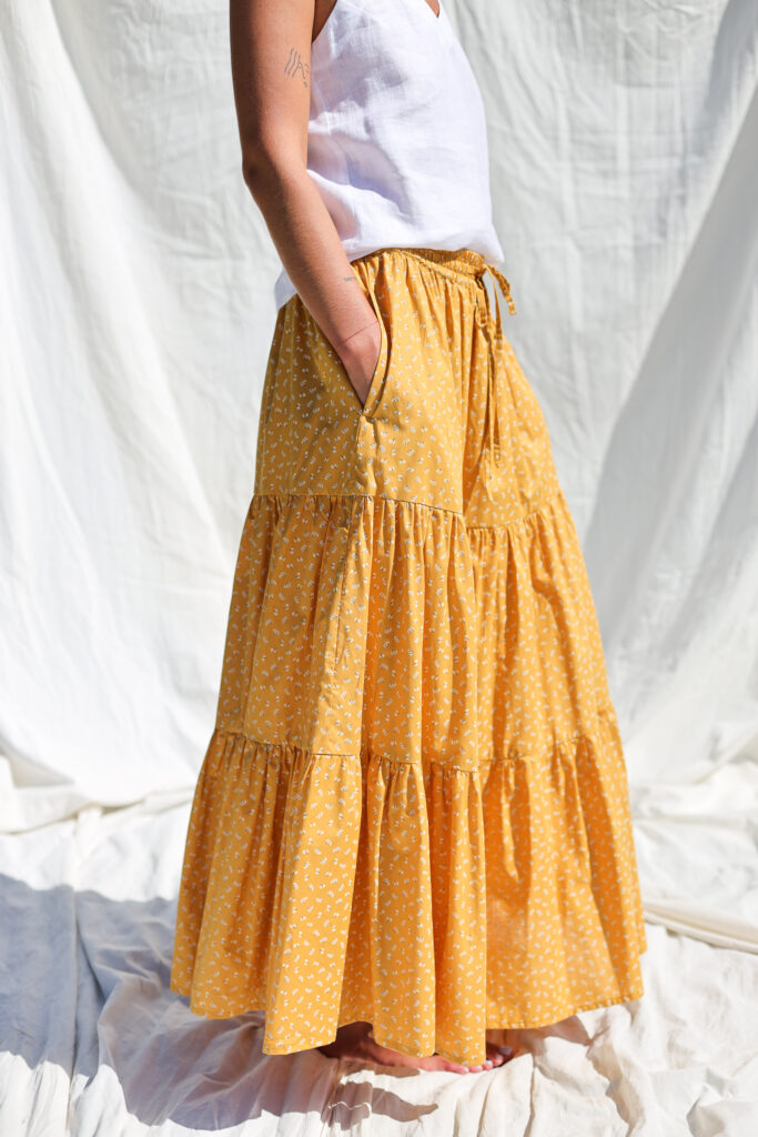 Maxi floral tiered skirt - Image 4