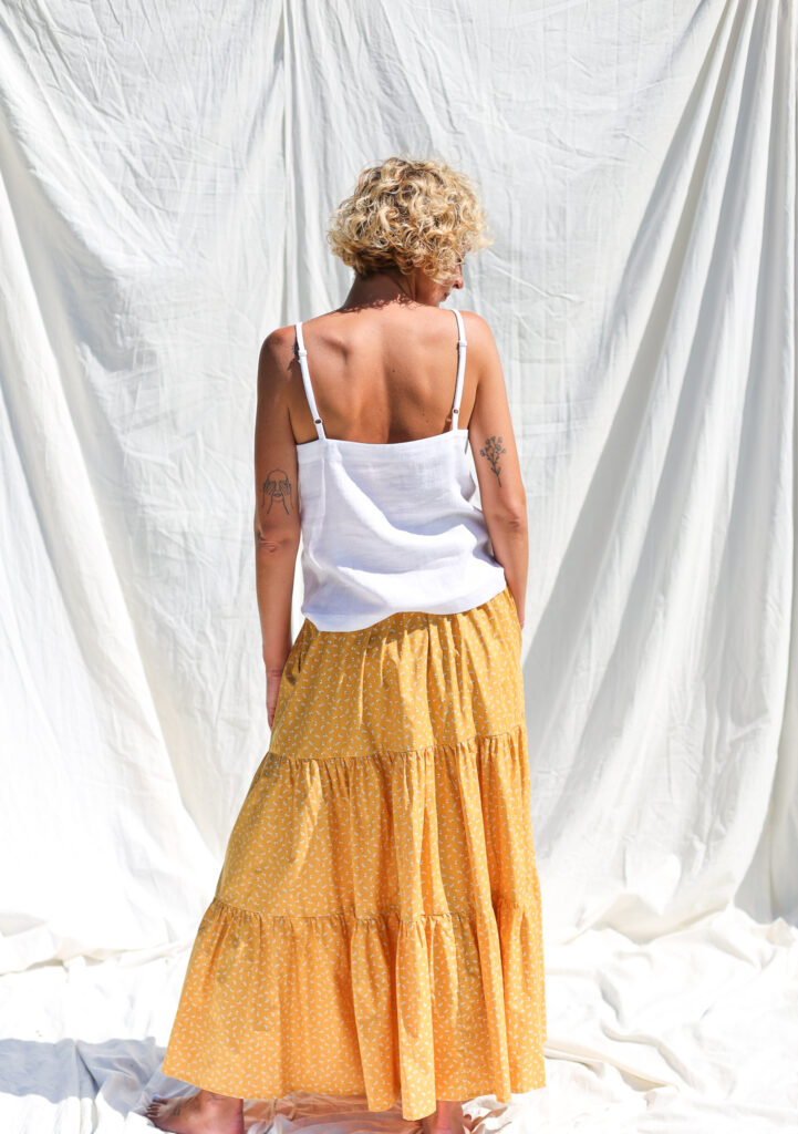 Maxi floral tiered skirt - Image 2