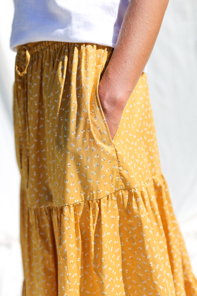Maxi floral tiered skirt - Image 5