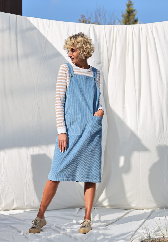 Wide wale cord pinafore dress - Image 2