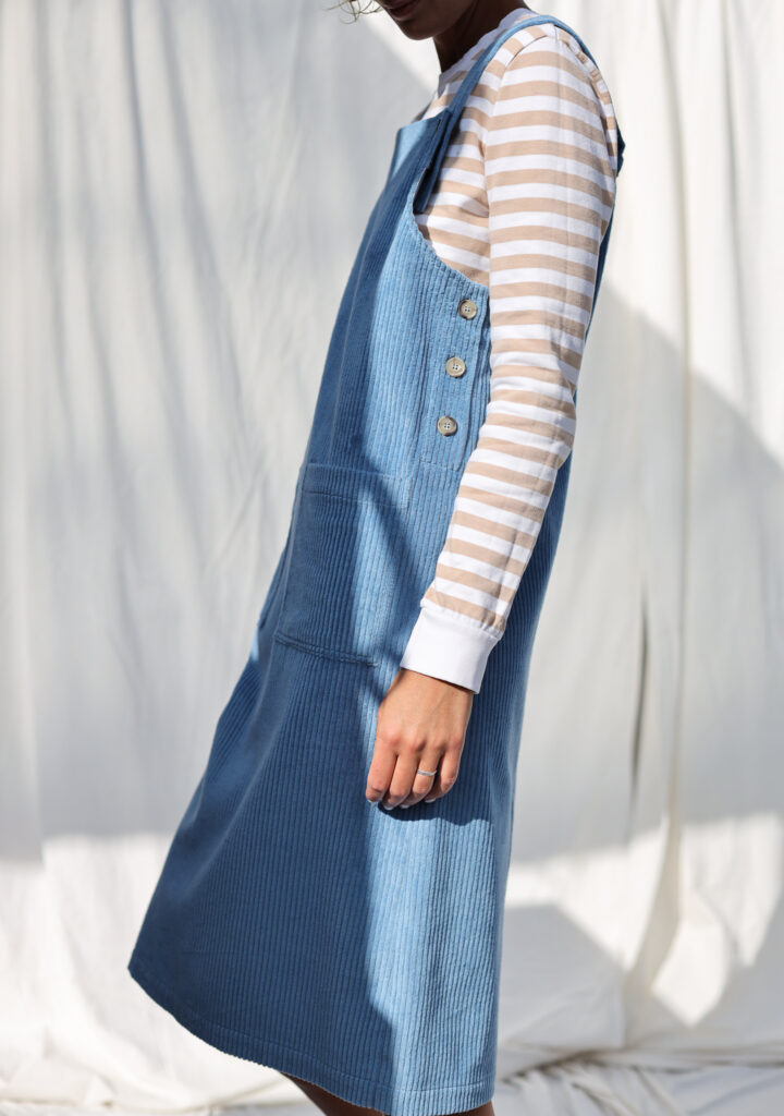 Wide wale cord pinafore dress - Image 3