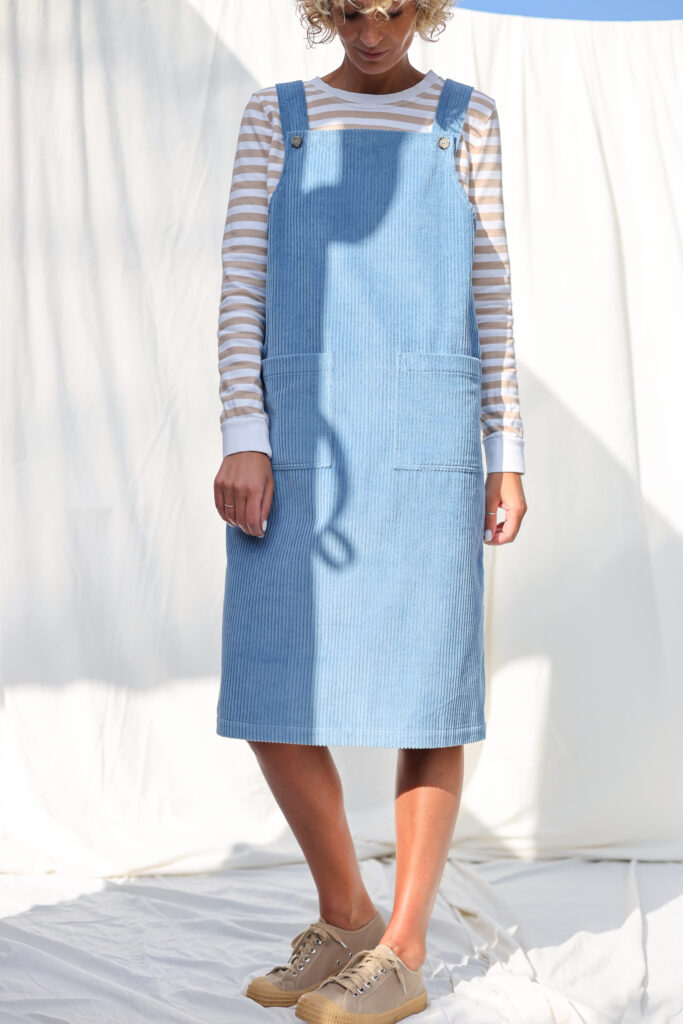 Wide wale cord pinafore dress - Image 4
