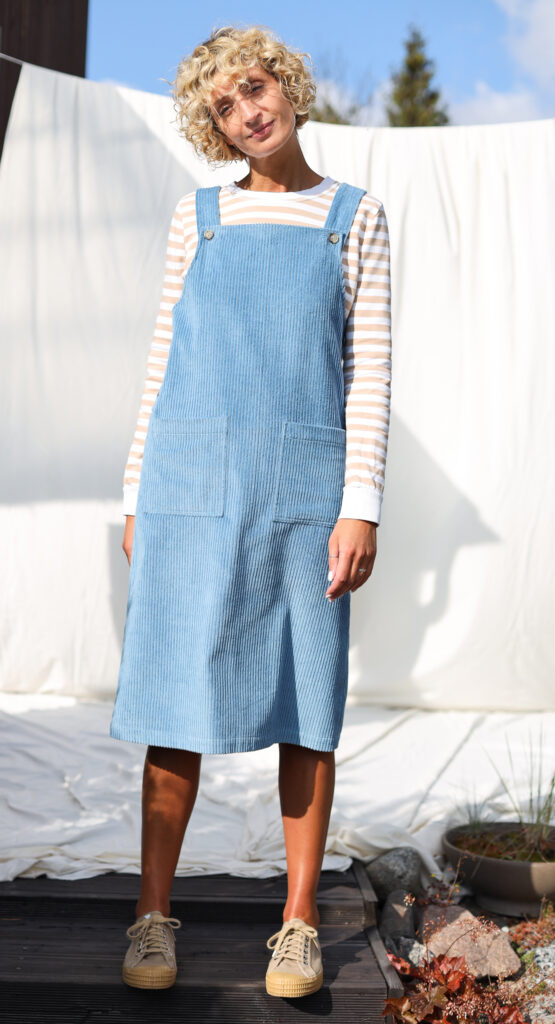 Wide wale cord pinafore dress - Image 5
