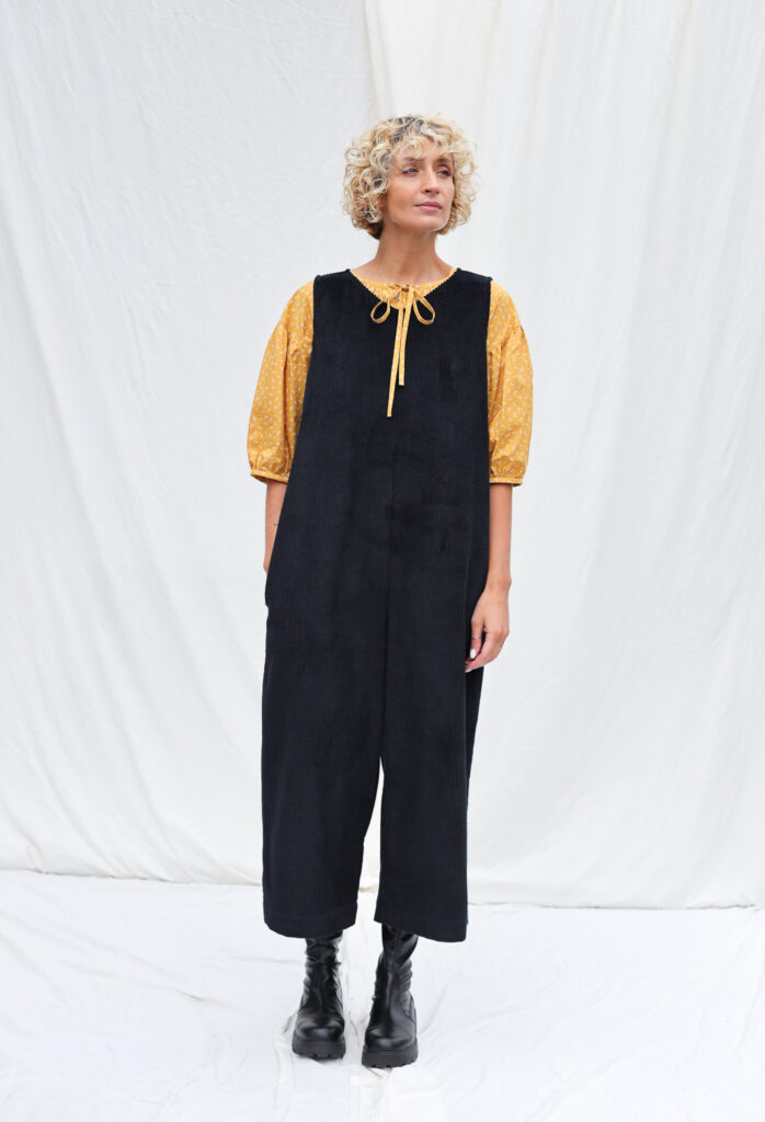 Sleeveless oversized cord jumpsuit | Jumpsuits | Sustainable clothing | OffOn clothing
