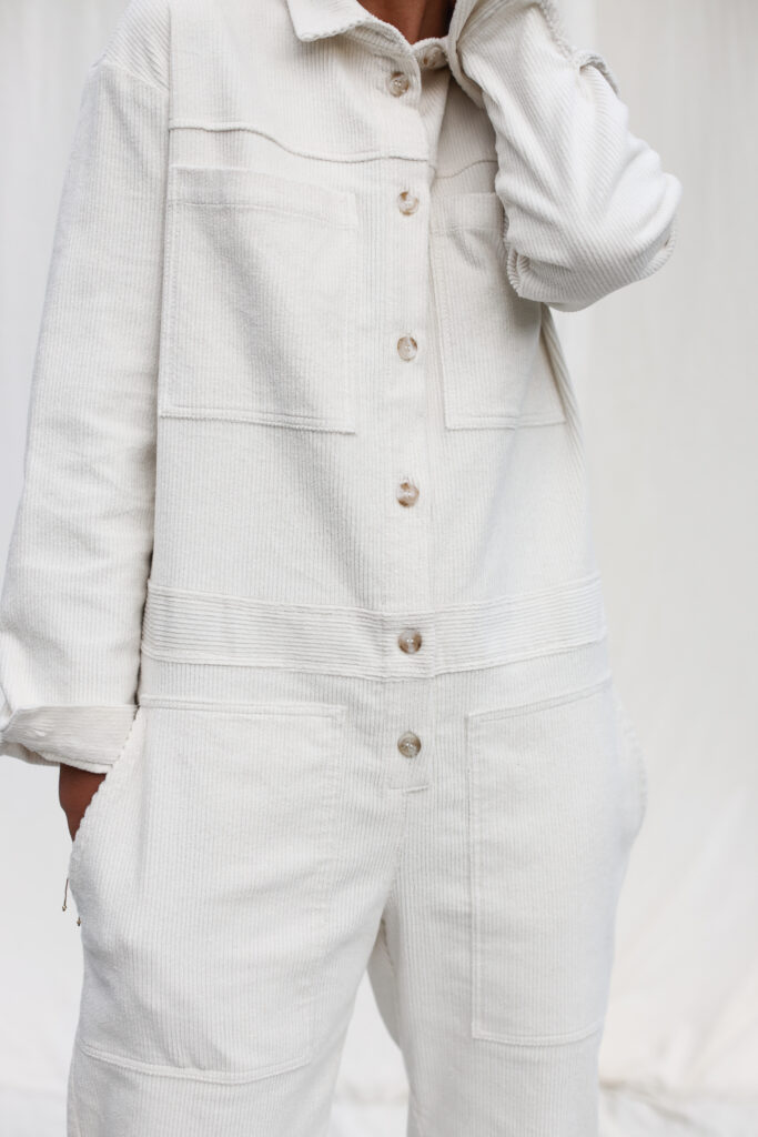 Long sleeve cord coverall AMBRE - Image 1