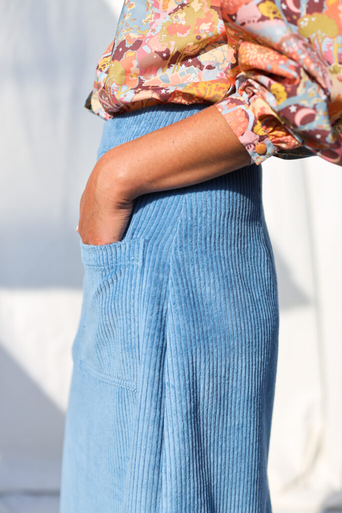 A-line wide wale cord skirt - Image 4