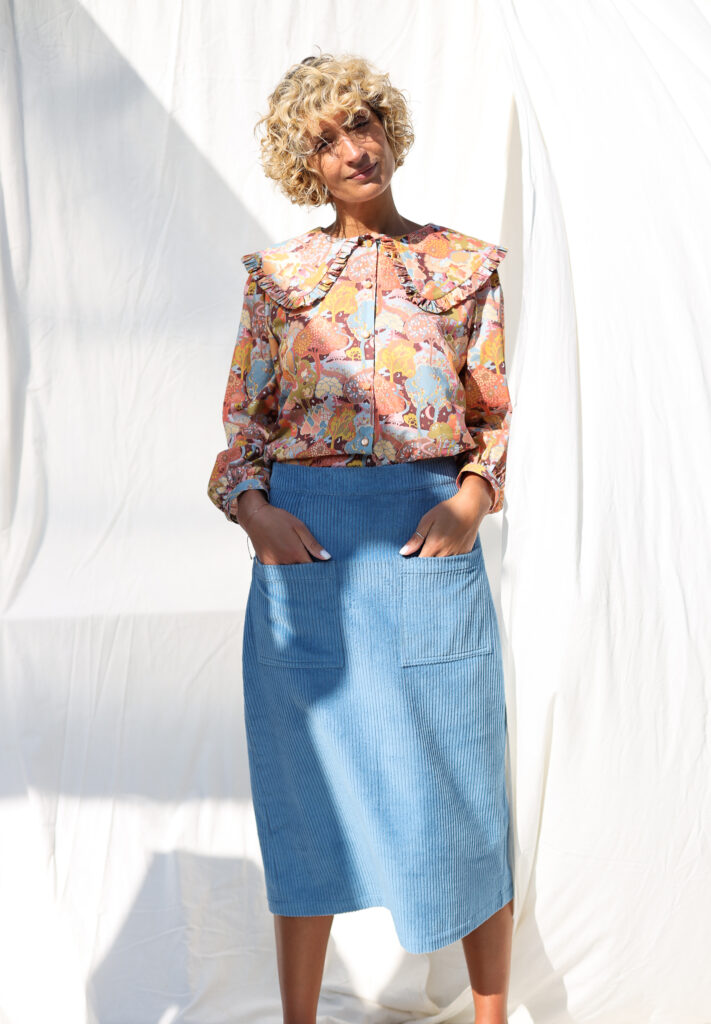 A-line wide wale cord skirt - Image 6