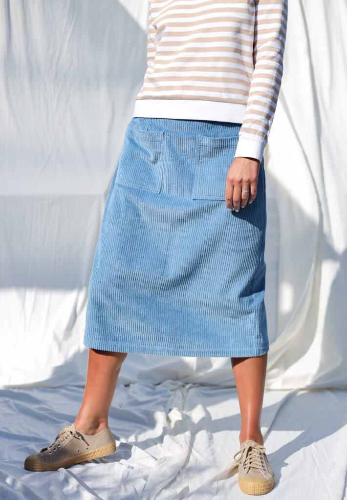 A-line wide wale cord skirt - Image 1