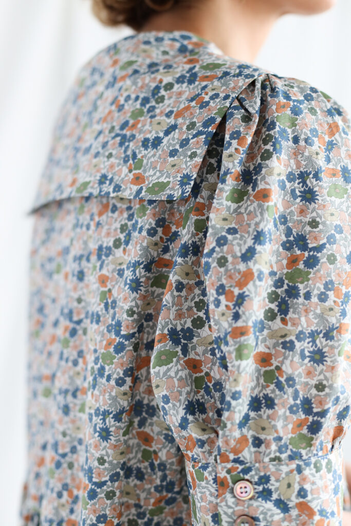 Sailor collar floral print dress AVRIL - Image 6