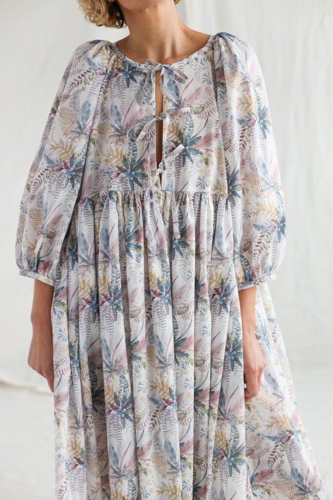 Oversized reversible floral print dress ADEOYE - Image 2